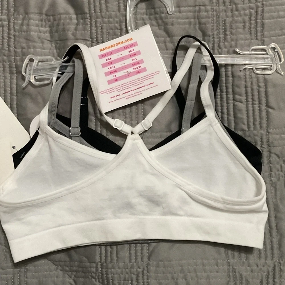 Maidenform Big Girls 3-pc. Bralette NWT Size Small
